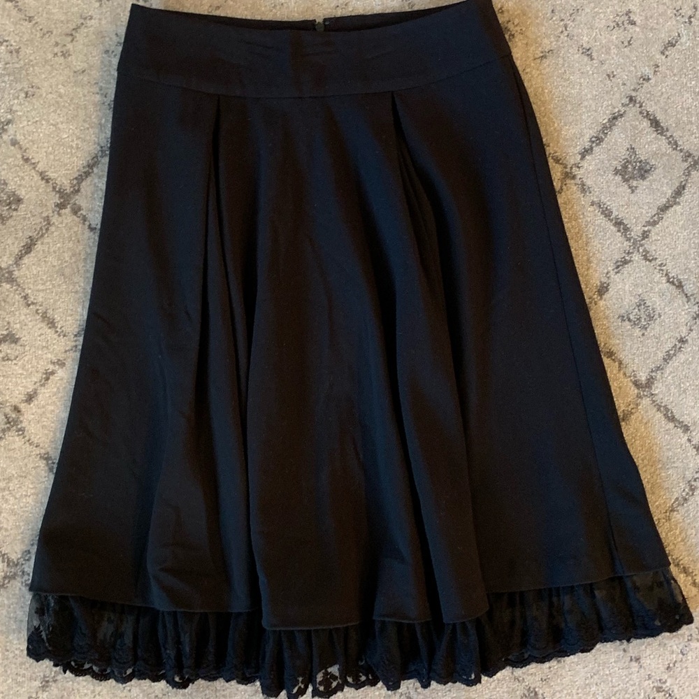 Full Black Twirling Skirt